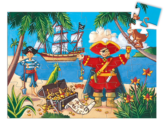 The Pirate And His Treasure - 36 Pcs* Djeco