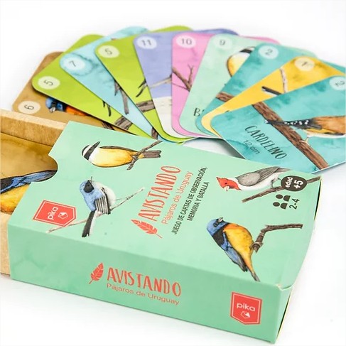 Juego de cartas Pajaros Uruguay Pika