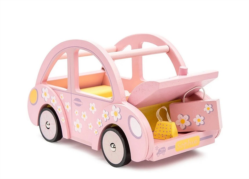 Auto De Sophie Rosa Con Equipaje Le Toy Van
