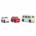Set X3 Autos Retro Metro Le Toy Van