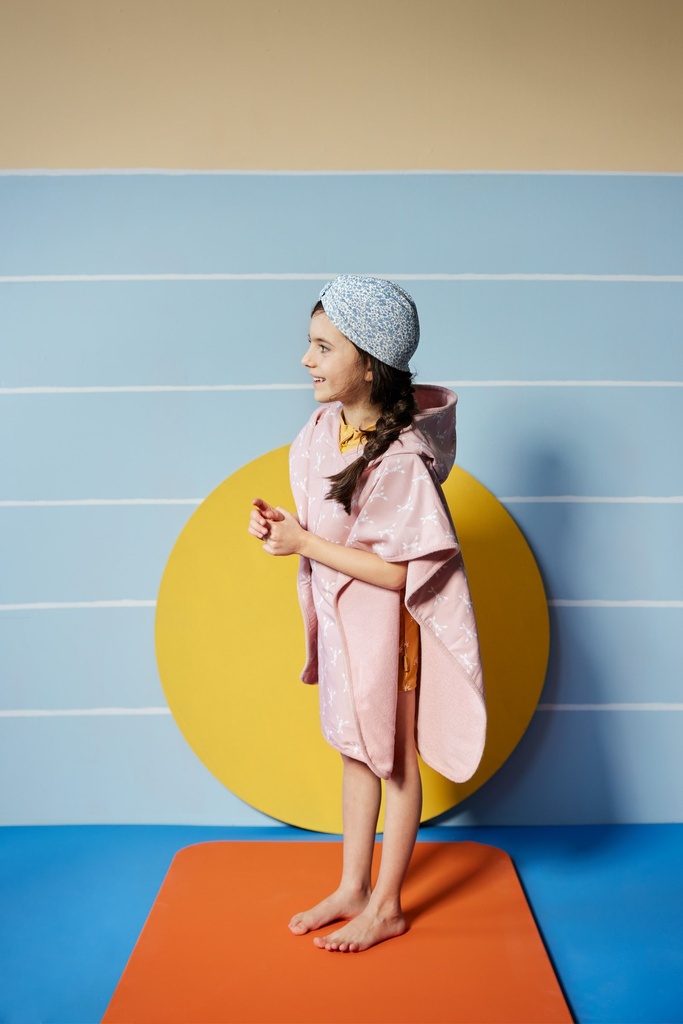 Swim UV Poncho Lobster Cameo Rose  Fresk