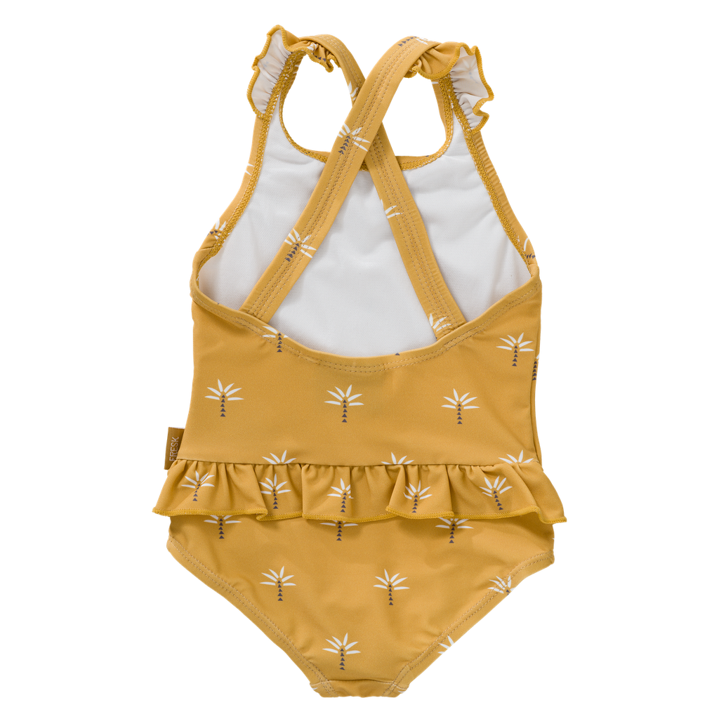 Swim UV Tanksuit girls Palmtree Ochre 5-6Y Fresk