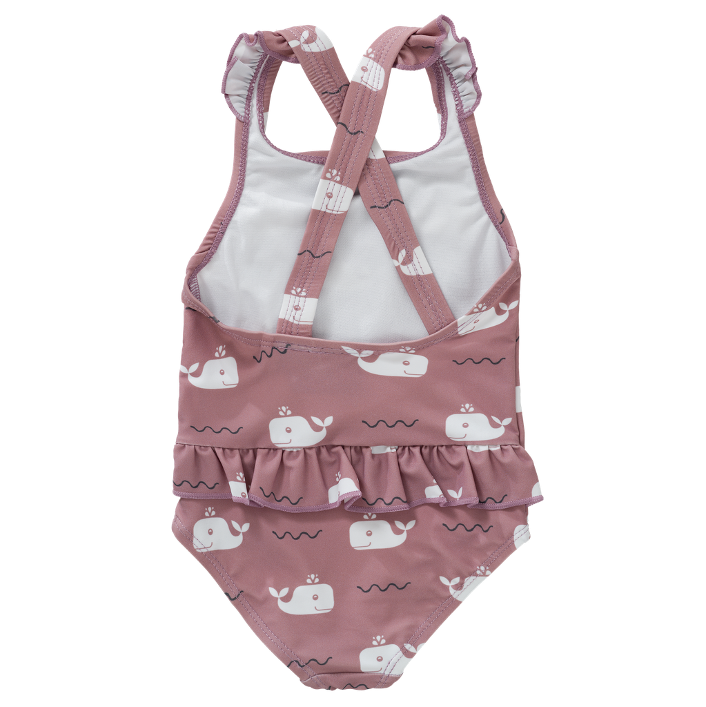 Swim UV Tanksuit girls Whale Ash Rose 7-8Y Fresk