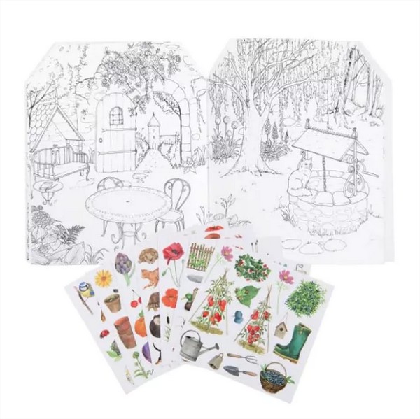 Gardener sticker book Ler jardin du Moulin - 20 pages Moulin