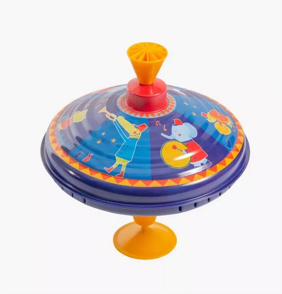 Large Fanfare Spinning Top Les Jouets Métal Moulin Roty