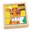 9 Wooden Blocs Puzzle - Animoroll - Fsc 100% Djeco