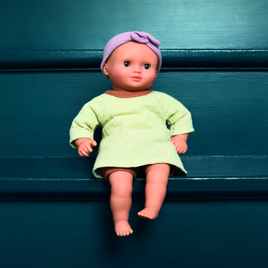 Baby Doll 32 Cm Dressed - Baby Pistache Djeco