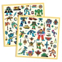 Stickers Textures - Robots - Fsc Mix Djeco