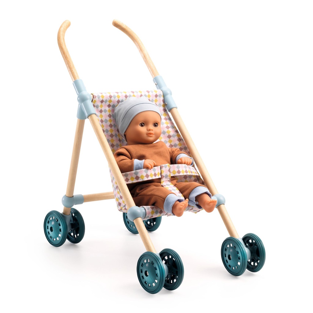 Stroller - Wooden Stroller - 44 Cm - Fsc  100%
 Djeco