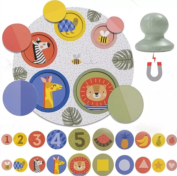Puzzle magnetico Peek-a-boo Taf toys
