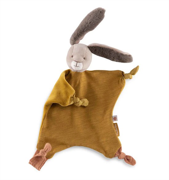 Ochre Rabbit Comforter Trois Petits Lapins Moulin Roty