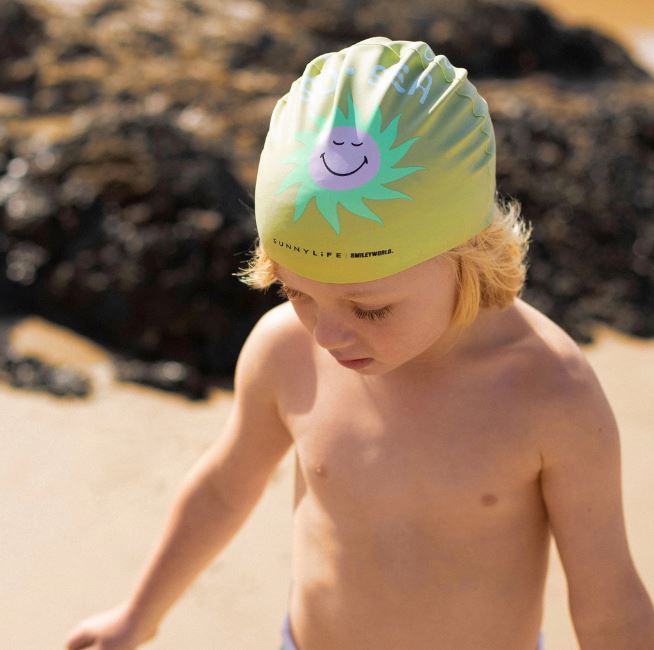 Gorra De Natación (3-9Y) - Smiley World Sol Sea  Sunnylife