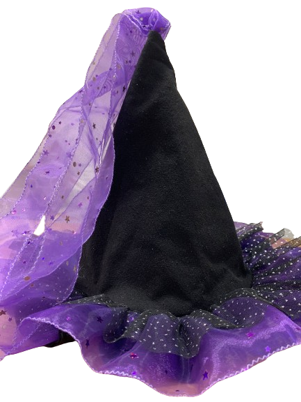 Disfraz Bruja Brillante violeta Ojos Grandes