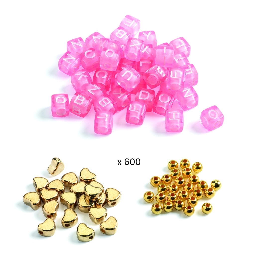 Alphabet Beads, Gold Djeco