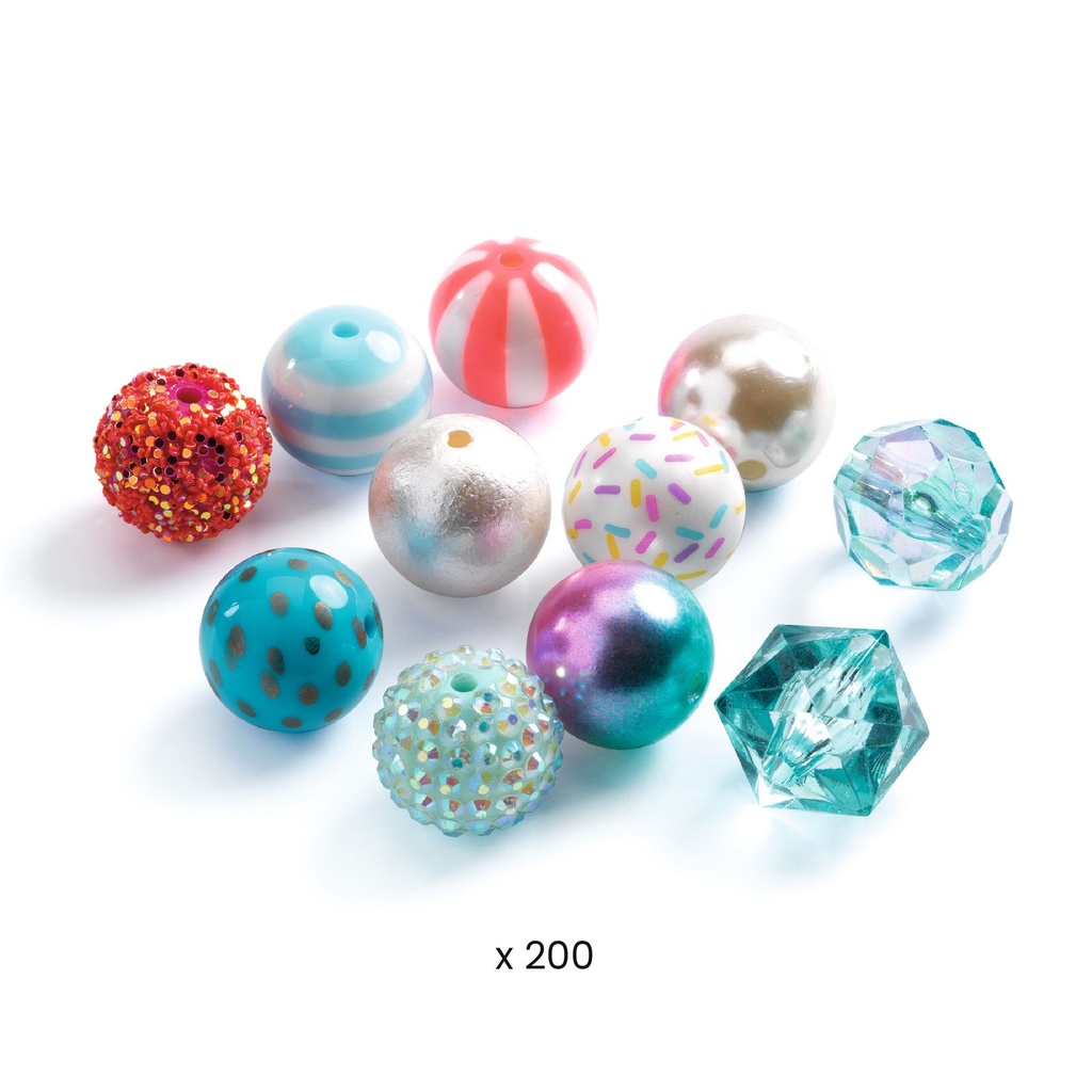 Bubble Beads, Silver Djeco
