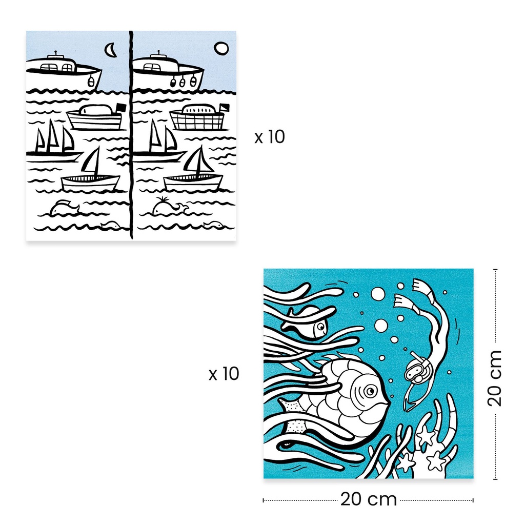 Coloring Dispenser, Ocean Djeco