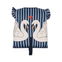 Neoprene Float Vest Frill Swan Stripe 2-3Y Konges Sløjd