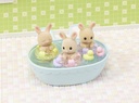 La hora del baño de los trillizos Sylvanian Families
