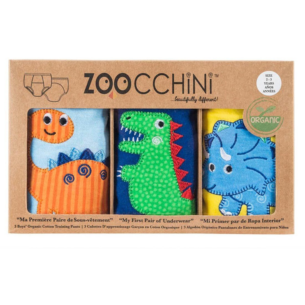 Set x3 de slips de entrenamiento Diseño Dinosaurio ZOOCCHINI