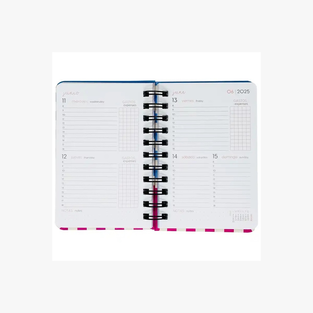 Agenda Happiness 2 dias por pagina Mooving