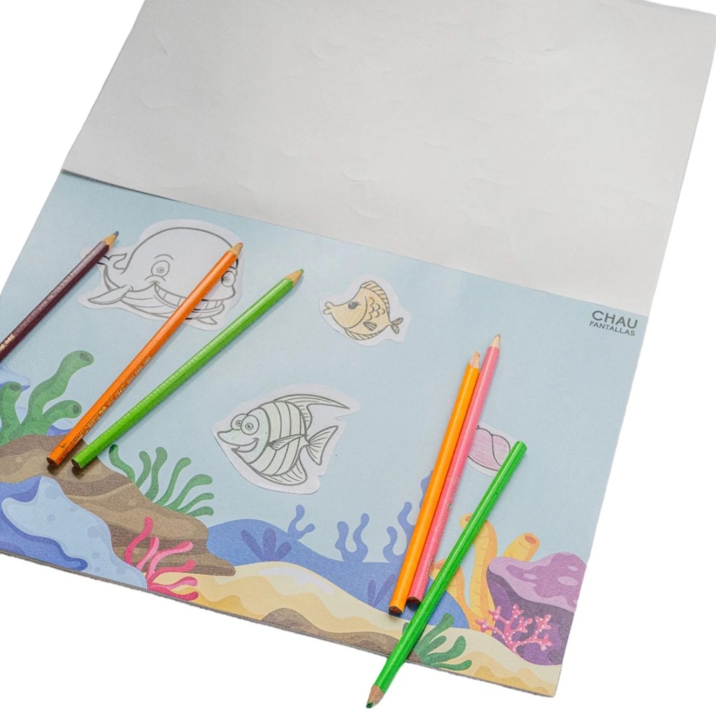 Block Stickers Coloreables Chau Pantallas