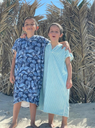 Poncho Green Stripes - Mini Martin Pescador