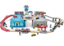 Pista Tren en Balde T. Urbano 80 pzas Hape