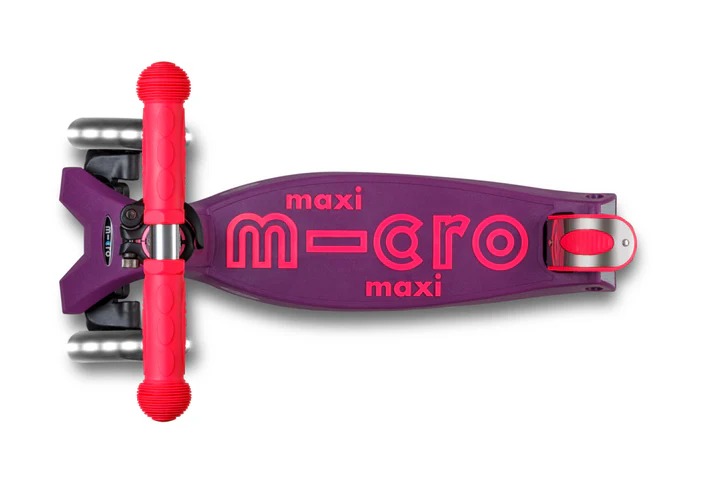 Monopatin Maxi Pleg Neon LED MMD228 - Fucsia/Uva Micro