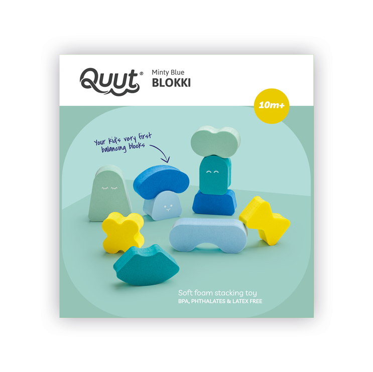 Blokki Balancing Shapes - Minty Green Quut