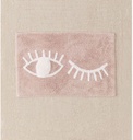 Alfombra de baño Eye Blinking rosa