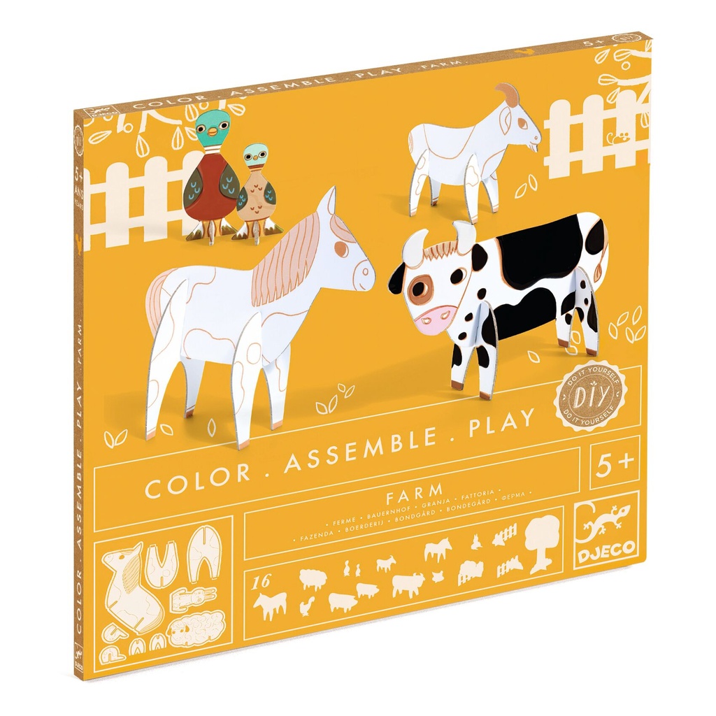 Color Assemble Play Farm Djeco