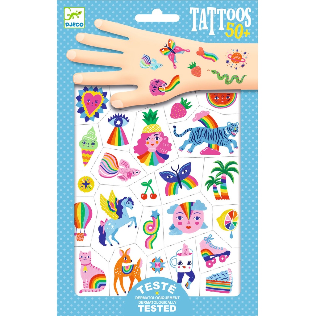 Tatoo Rainbow Design By Djeco