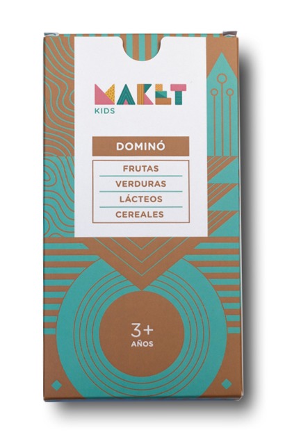Domino en cartas Frutas/ Verduras/ Lacteos/ Cereales Maket k