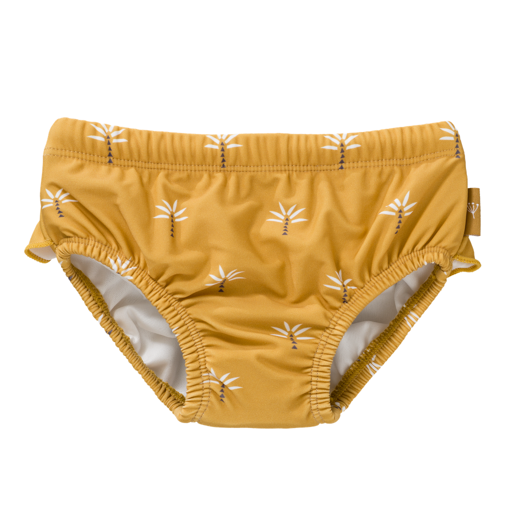Swim UV Diaper pants girls Palmtree Ochre 1-2Y Fresk