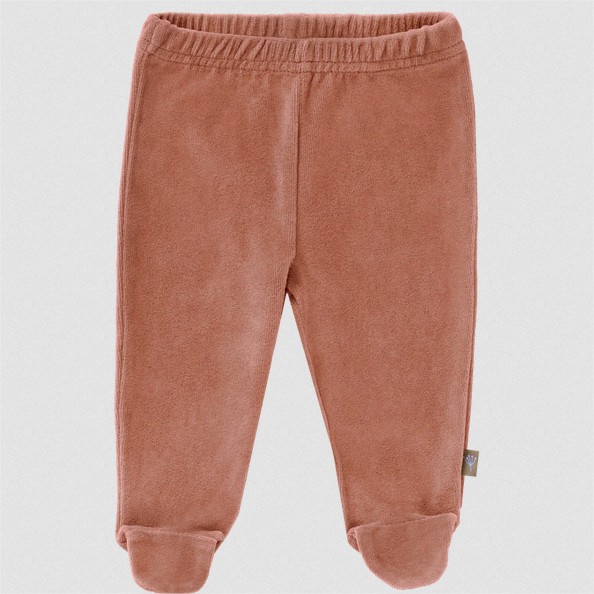 Trousers velours with feet Ash rose: 3-6 m  Fresk