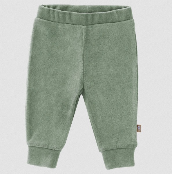 Trousers velours no feet Forest green: 6-12 m  Fresk