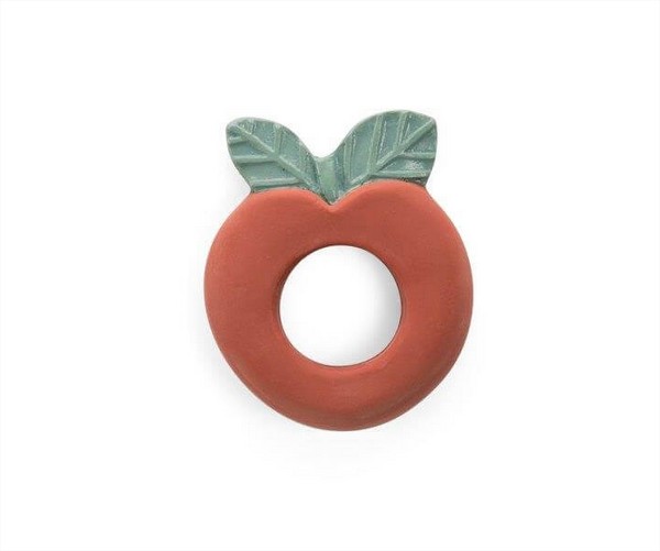 Apple Natural Rubber Ring Pomme Des Bois Moulin Roty