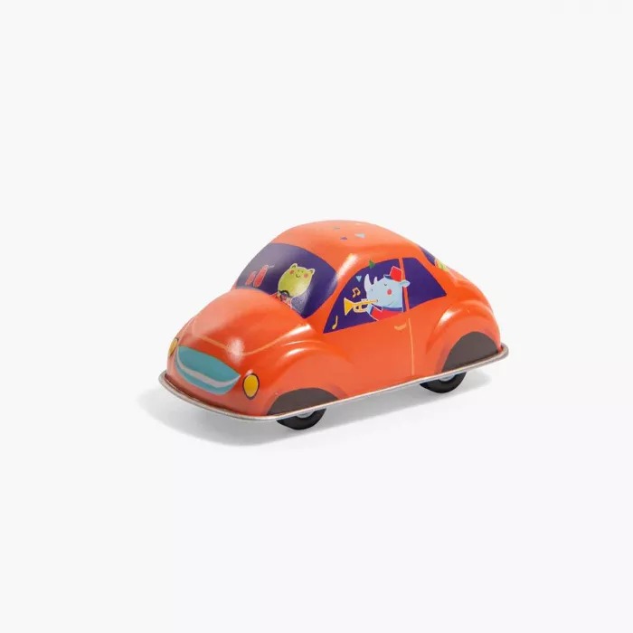 Orange Friction Car Les Jouets Métal Moulin Roty