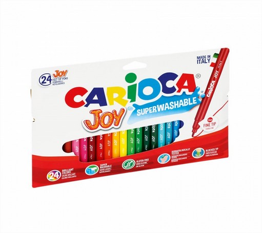 Marcadores finos Joy x 24 Carioca