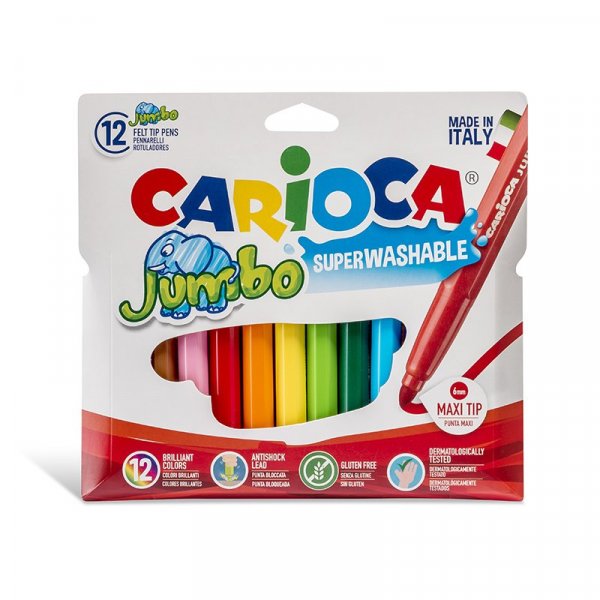 Marcadores gruesos x 12 Carioca