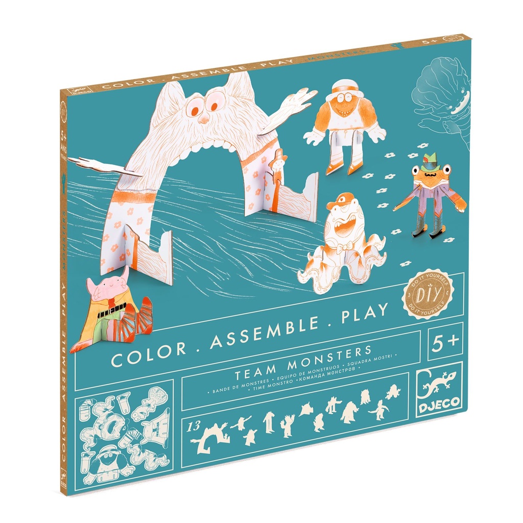 Color Assemble Play Team Monsters Djeco