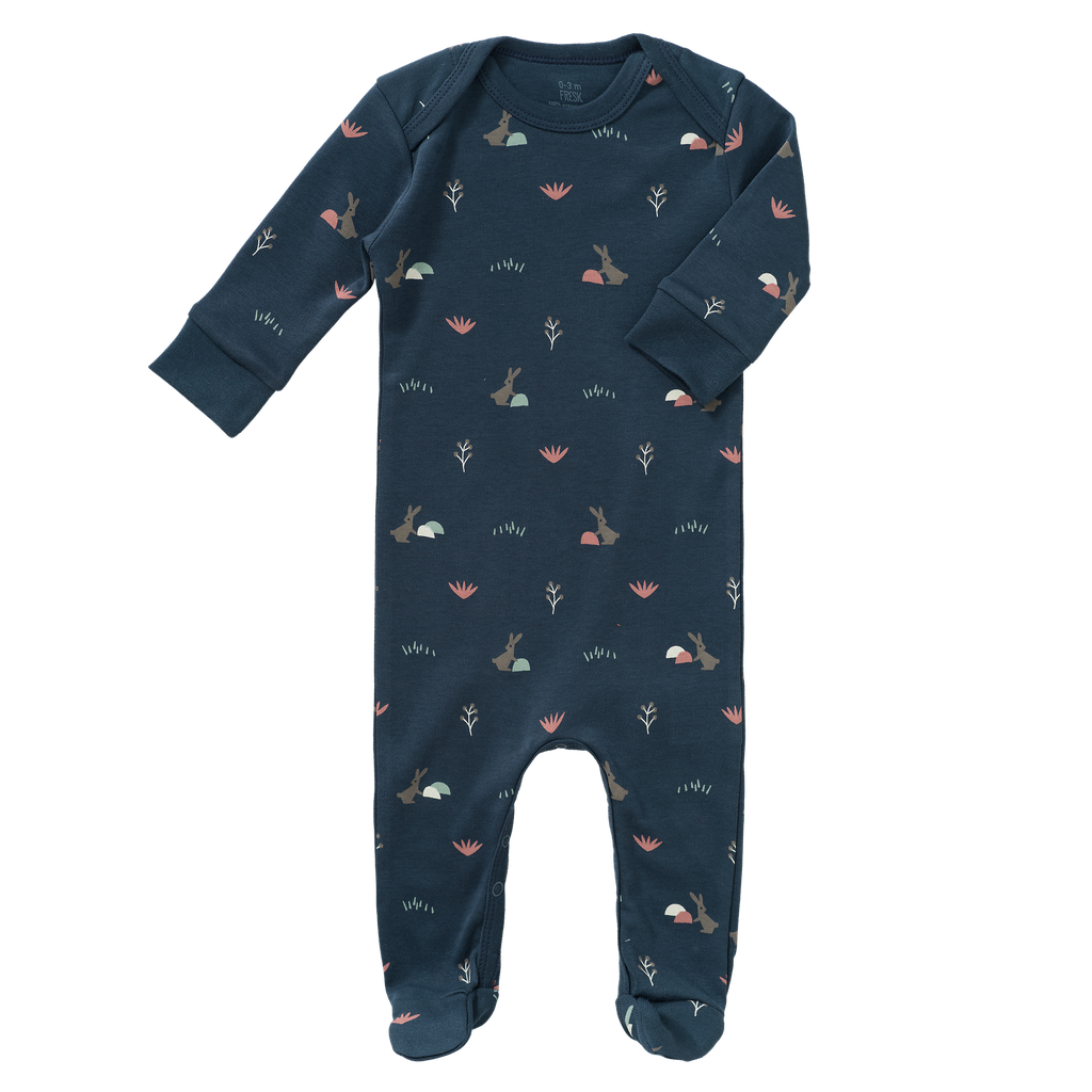 Pyjama W. Feet Rabbit Mood Indigo Size: 0-3 M Fresk