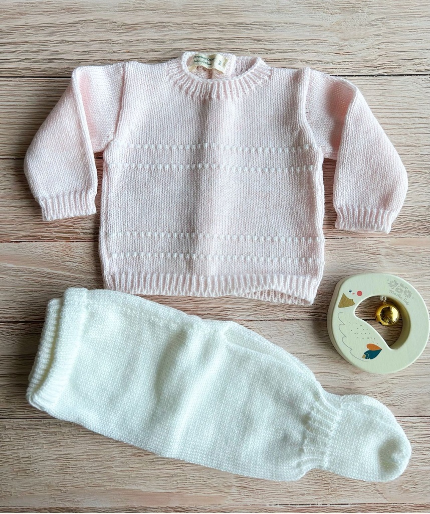 Set Cielo tejido – rosa RN Peekaboo