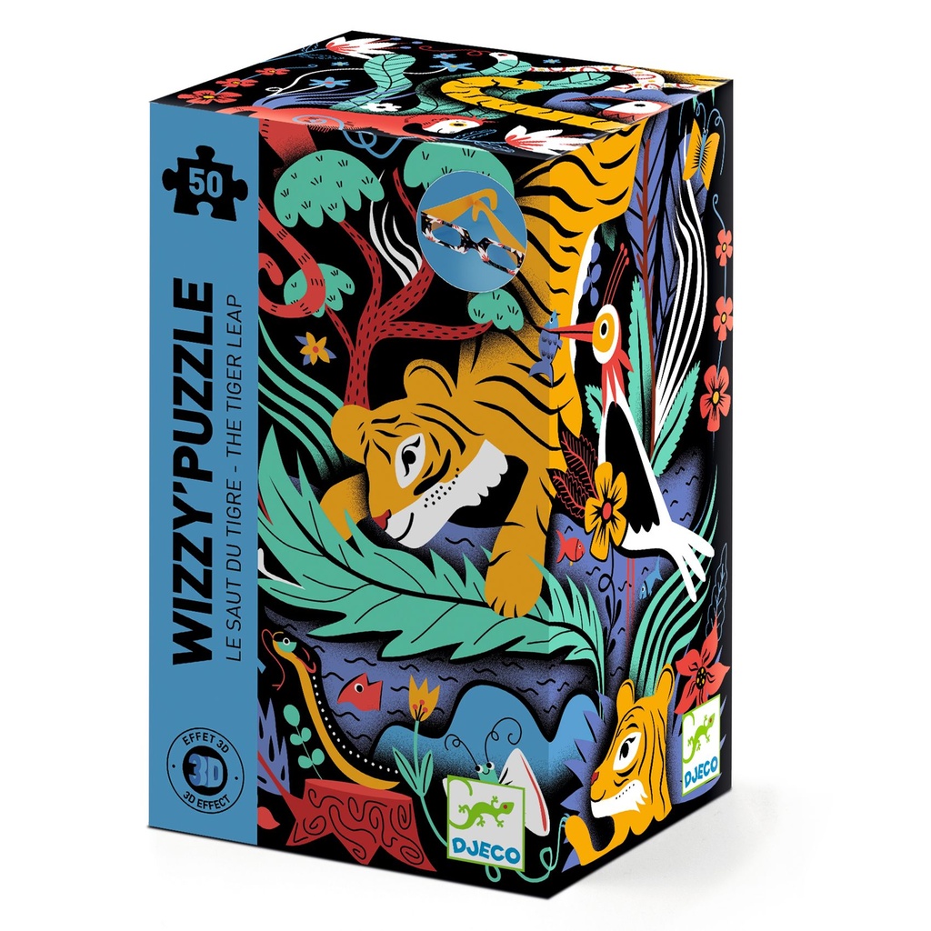 Wizzy Puzzle - The Tiger Leap  - 50 Pcs - Fsc Mix Djeco