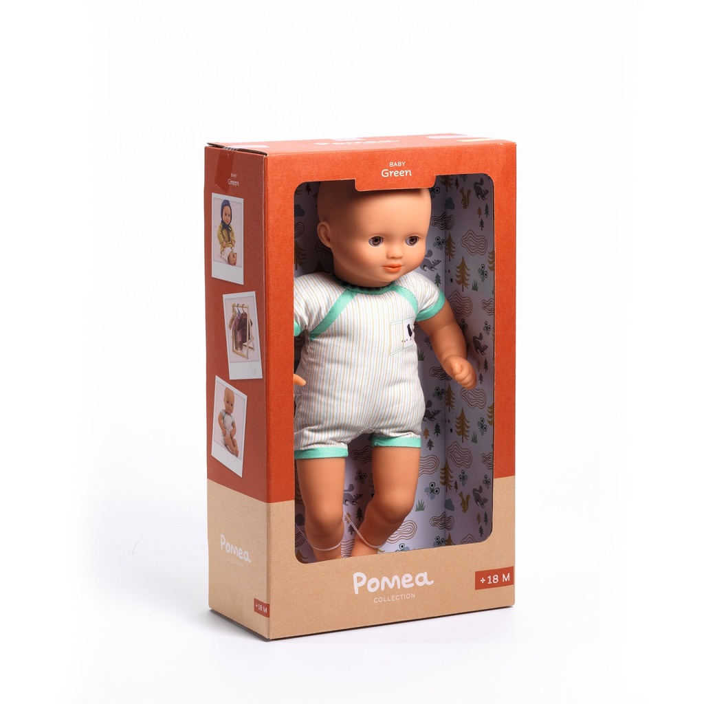 Baby Doll 32 Cm Body - Baby Green Pomea Djeco