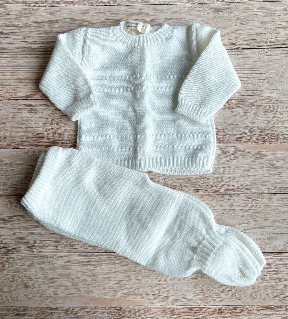 Set Cielo tejido – blanco 0-3m Peekaboo