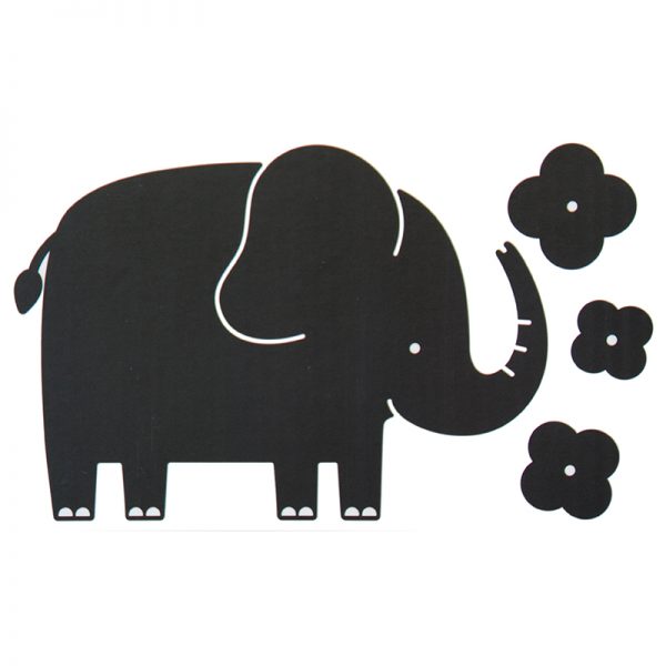 Pizarra adhesiva negra Elefante Apli