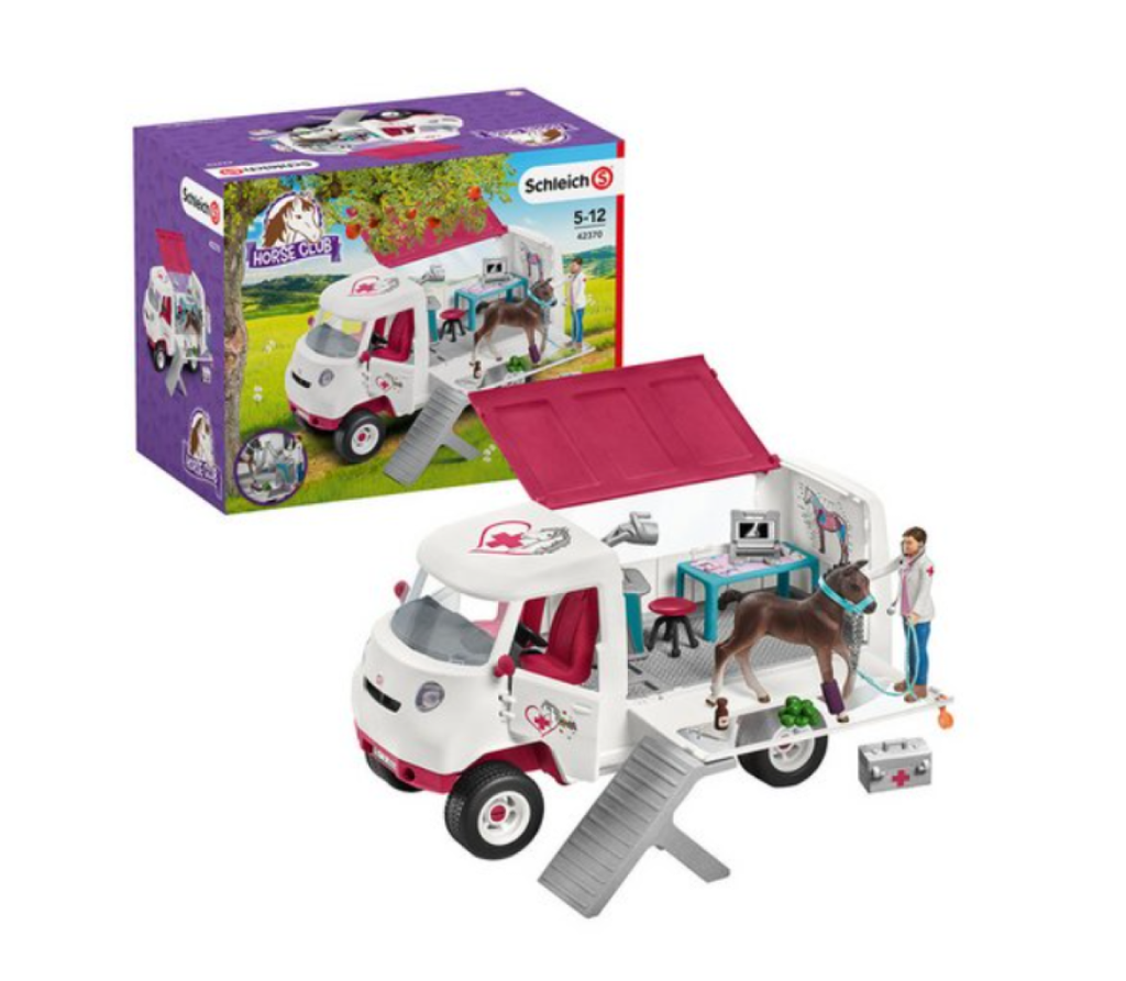 Mobile Vet With Hanoverian Foal Schleich