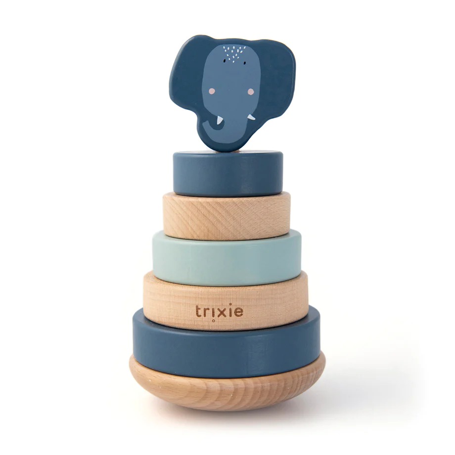 Wooden Stacking Toy - Mrs. Elephant Trixie