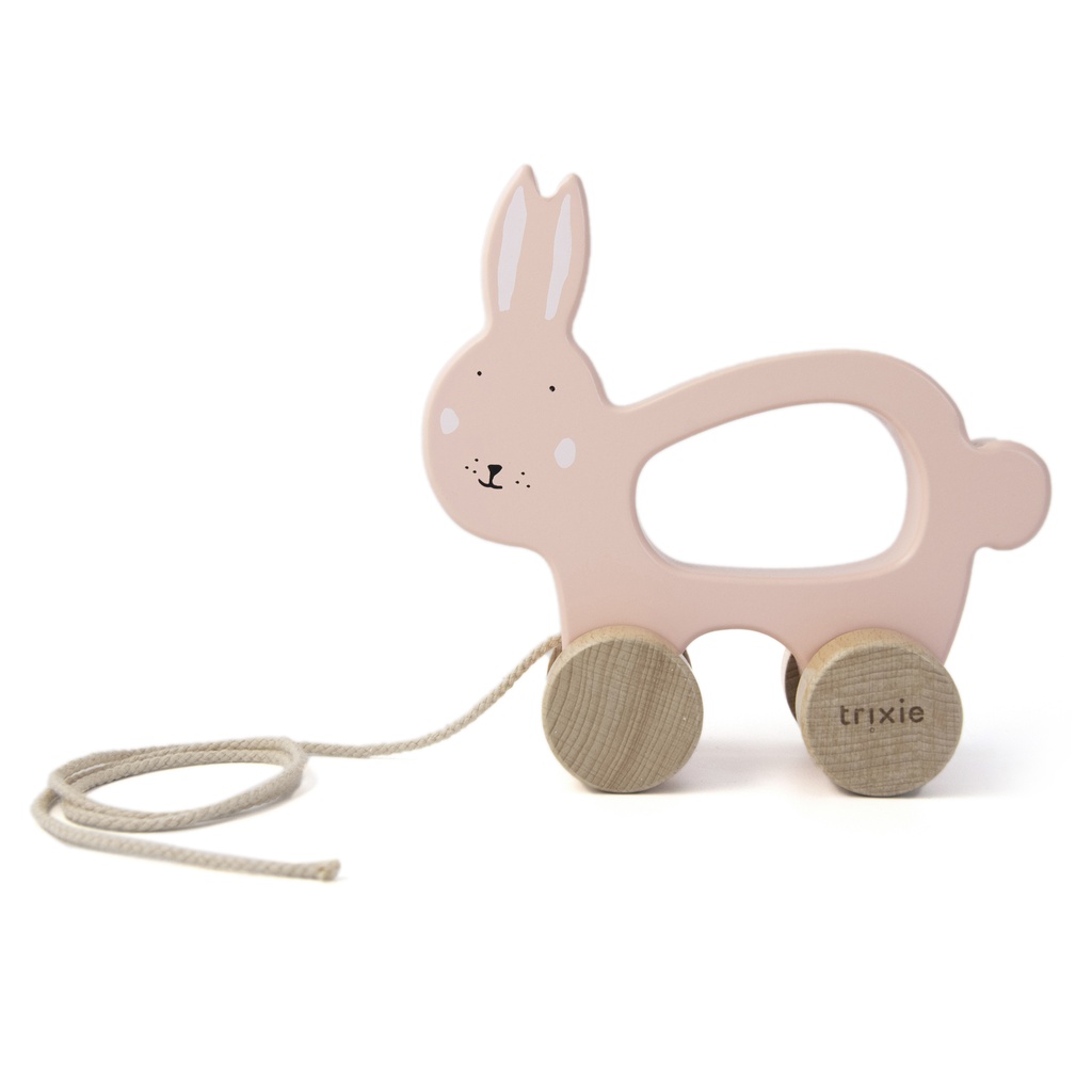 Wooden Pull Along Toy - Mrs. Rabbit Trixie